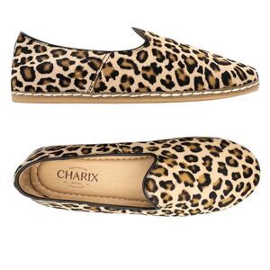 Charix Leopard Slip Ons 38